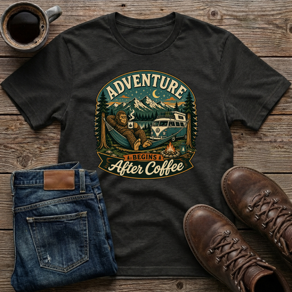 Adventure Begins After Coffee T-Shirt