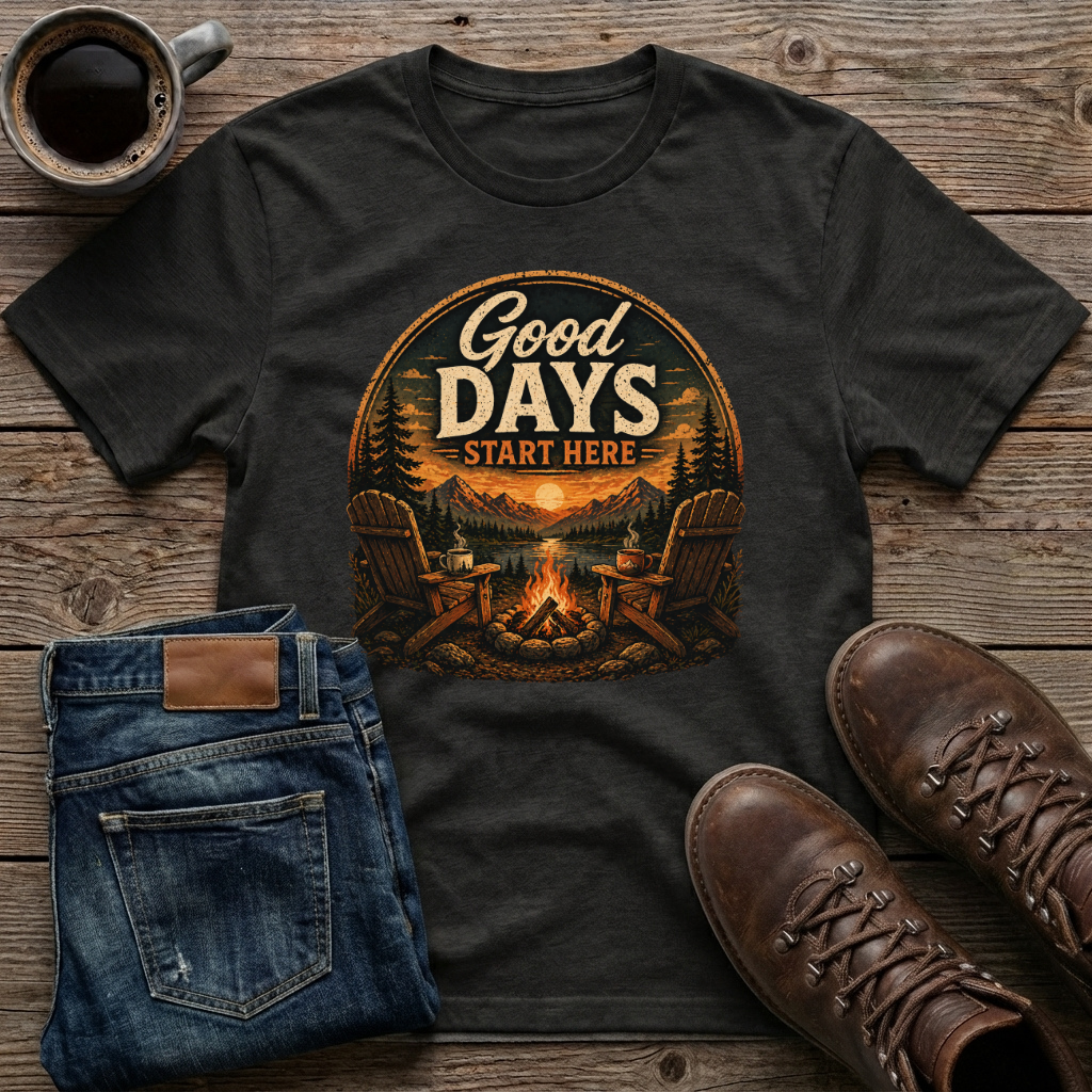 Good Days Start Here T-Shirt
