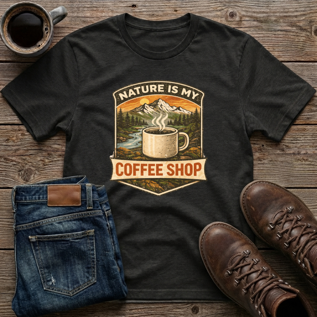 Nature is My Coffee Shop T-Shirt