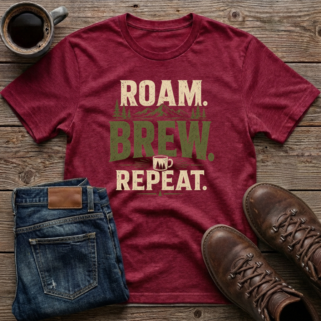 Roam Brew Repeat T-Shirt