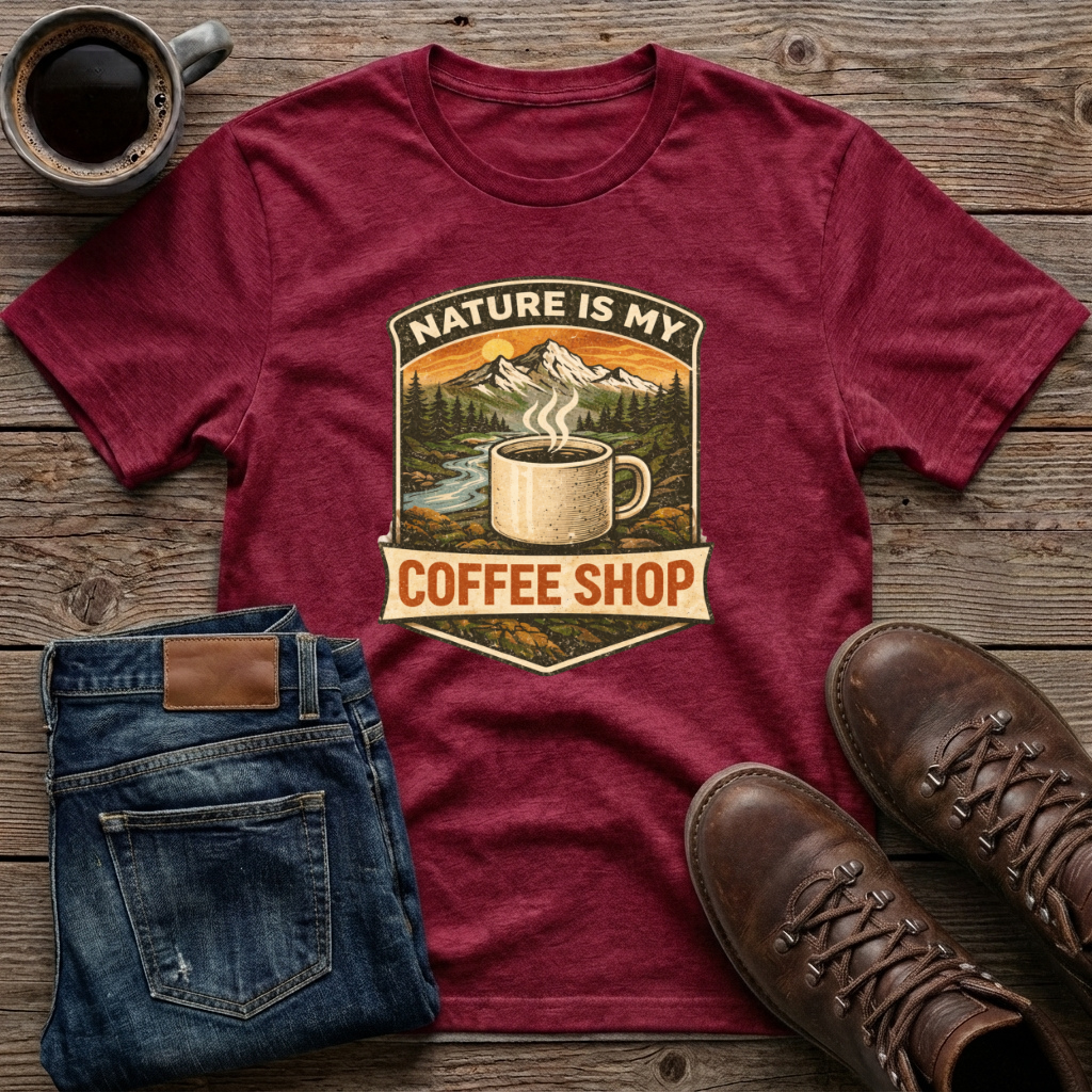 Nature is My Coffee Shop T-Shirt