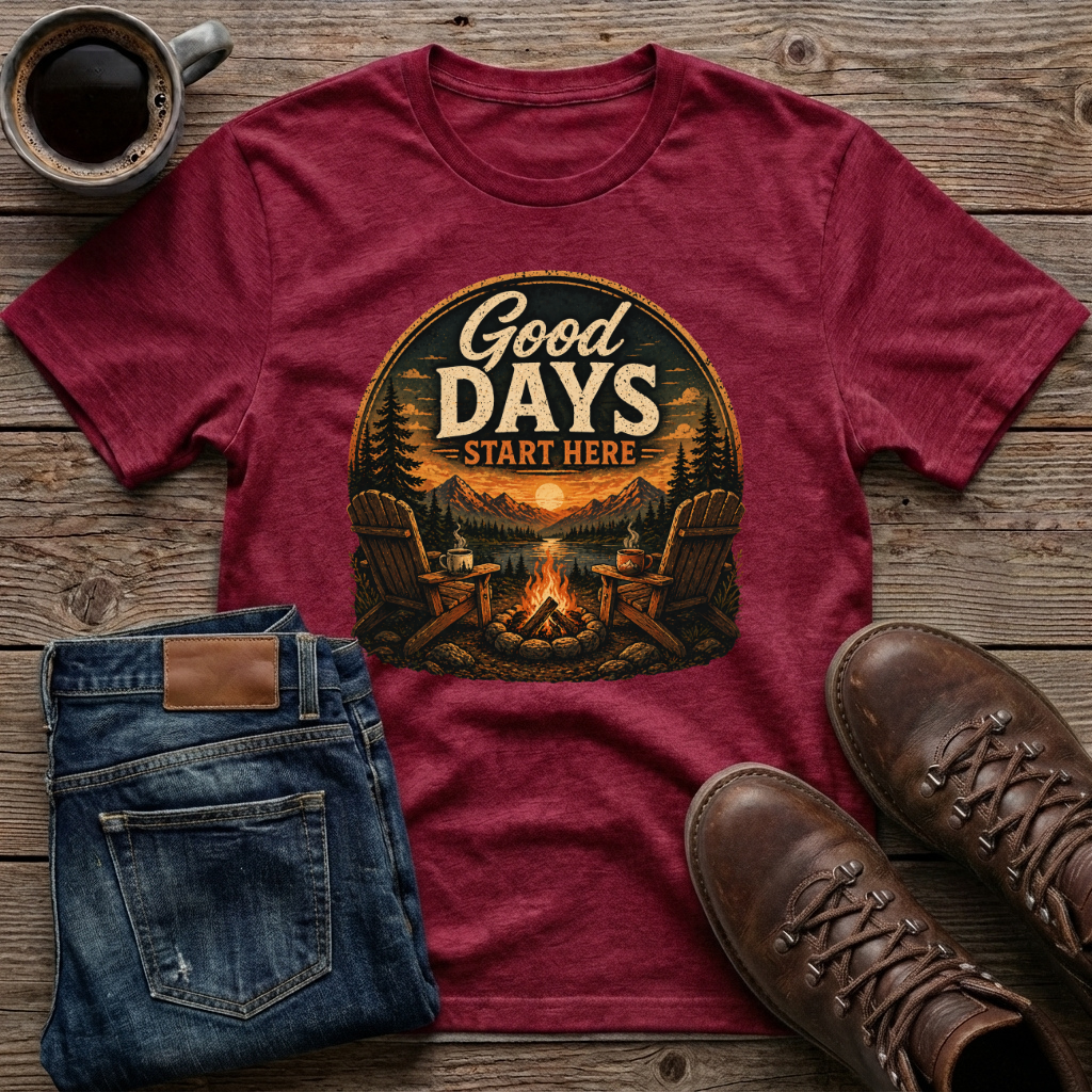 Good Days Start Here T-Shirt