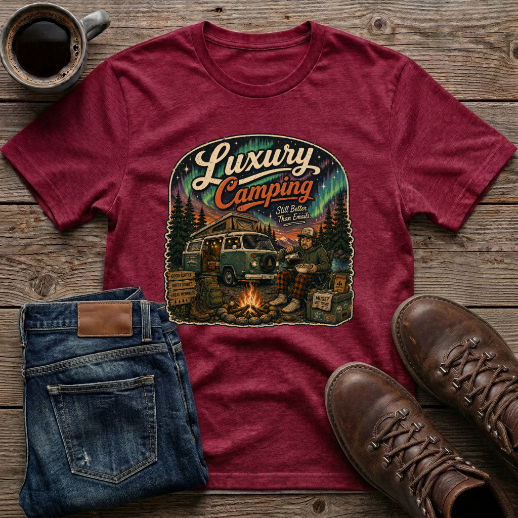 Luxury Camping Still Better Than Emails T-Shirt