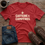 Caffeine & Campfires T-Shirt