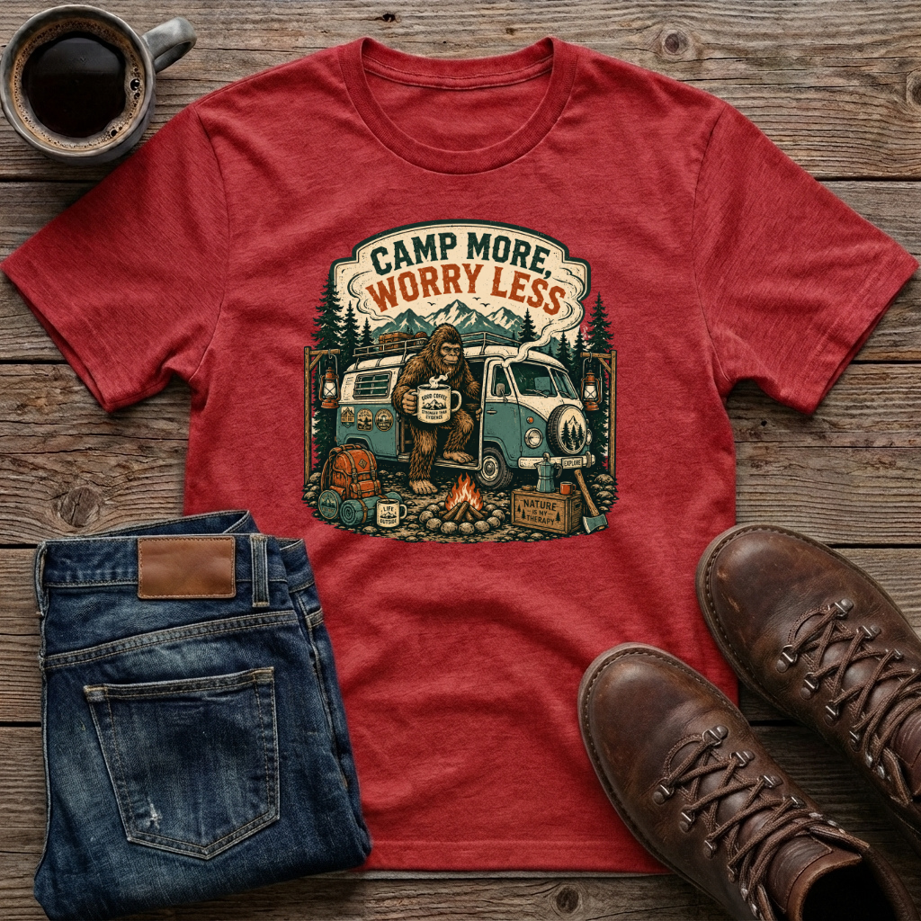 Camp More Worry Less 2 T-Shirt