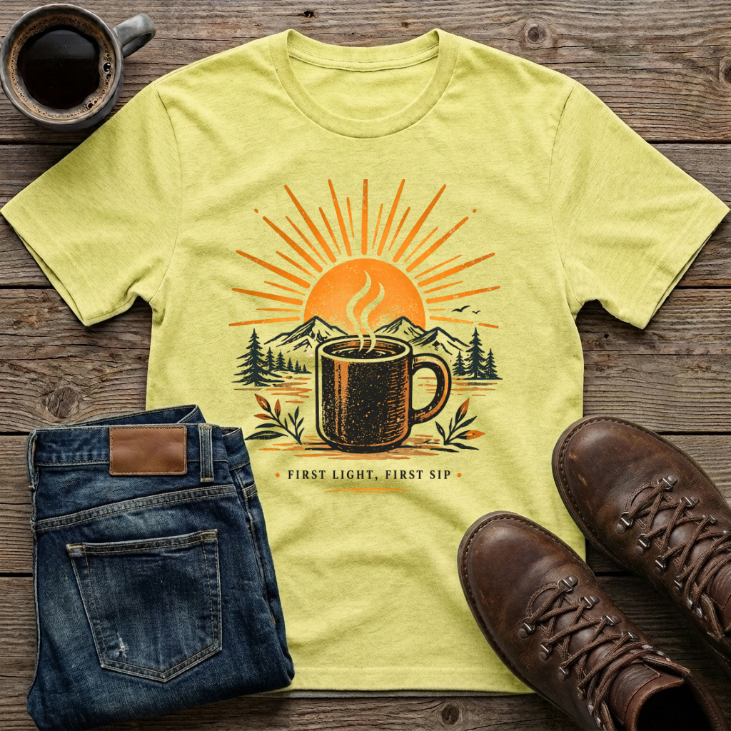 First Light First Sip T-Shirt