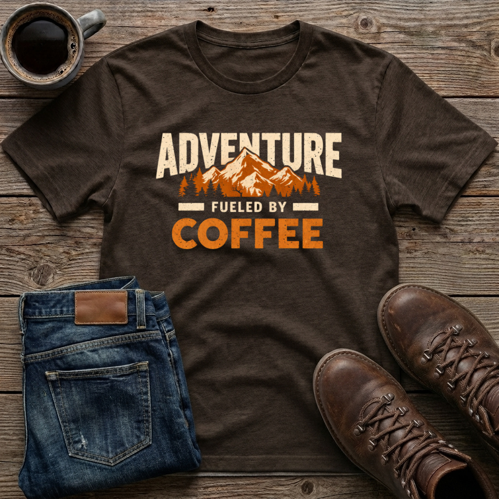Adventure Fueled by Coffee T-Shirt