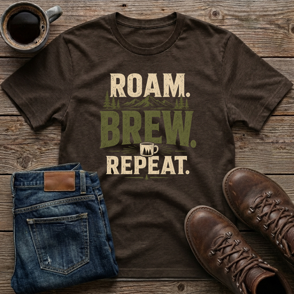 Roam Brew Repeat T-Shirt