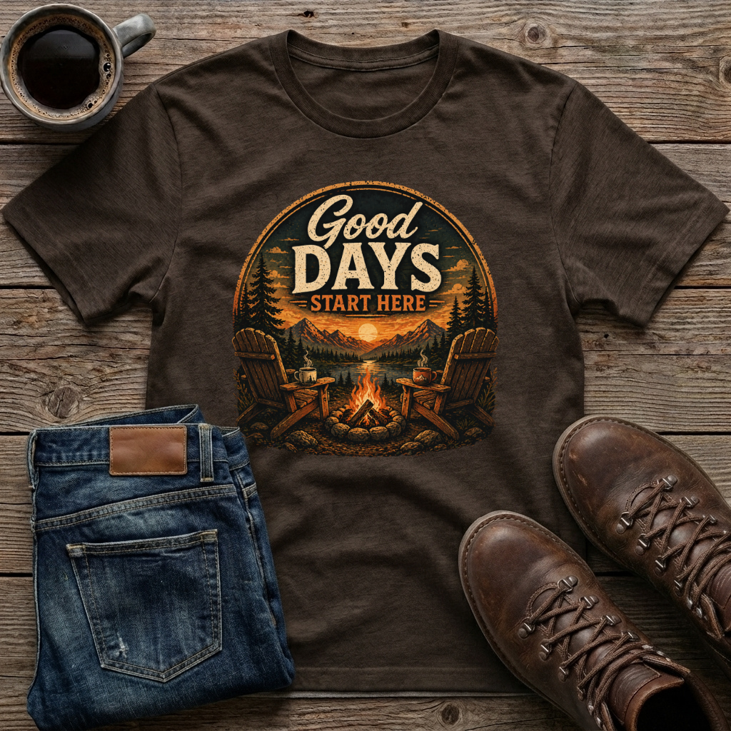 Good Days Start Here T-Shirt
