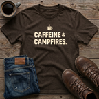 Caffeine & Campfires T-Shirt