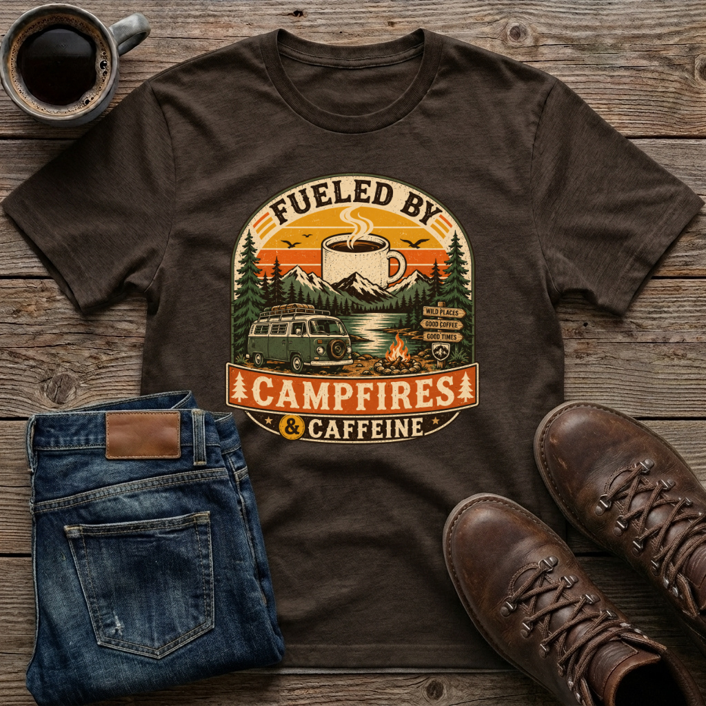 Fueled by Campfires & Caffeine T-Shirt