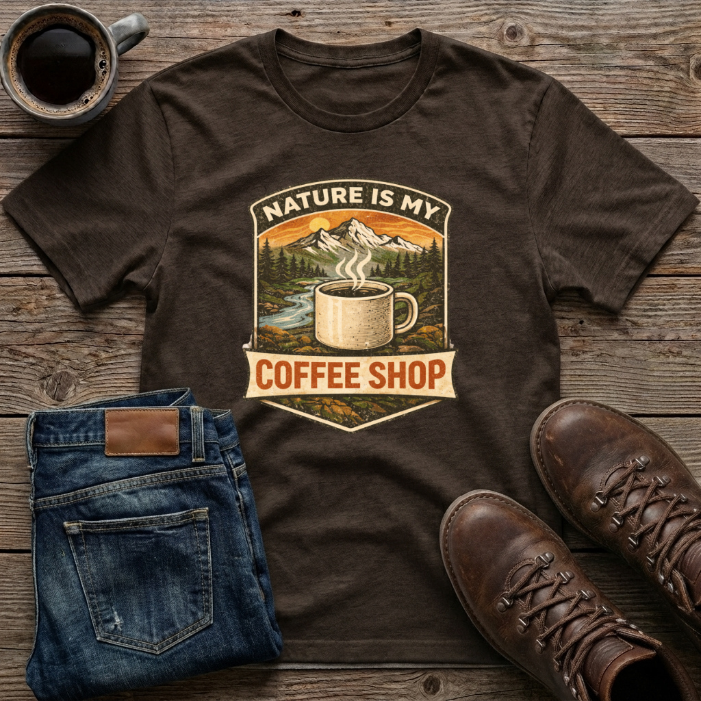 Nature is My Coffee Shop T-Shirt