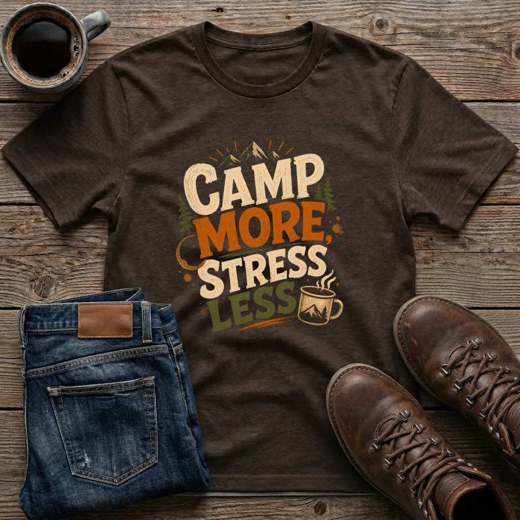 Camp More Stress Less T-Shirt
