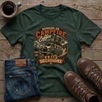 Running On Campfire Coffee & Bad Decisions T-Shirt
