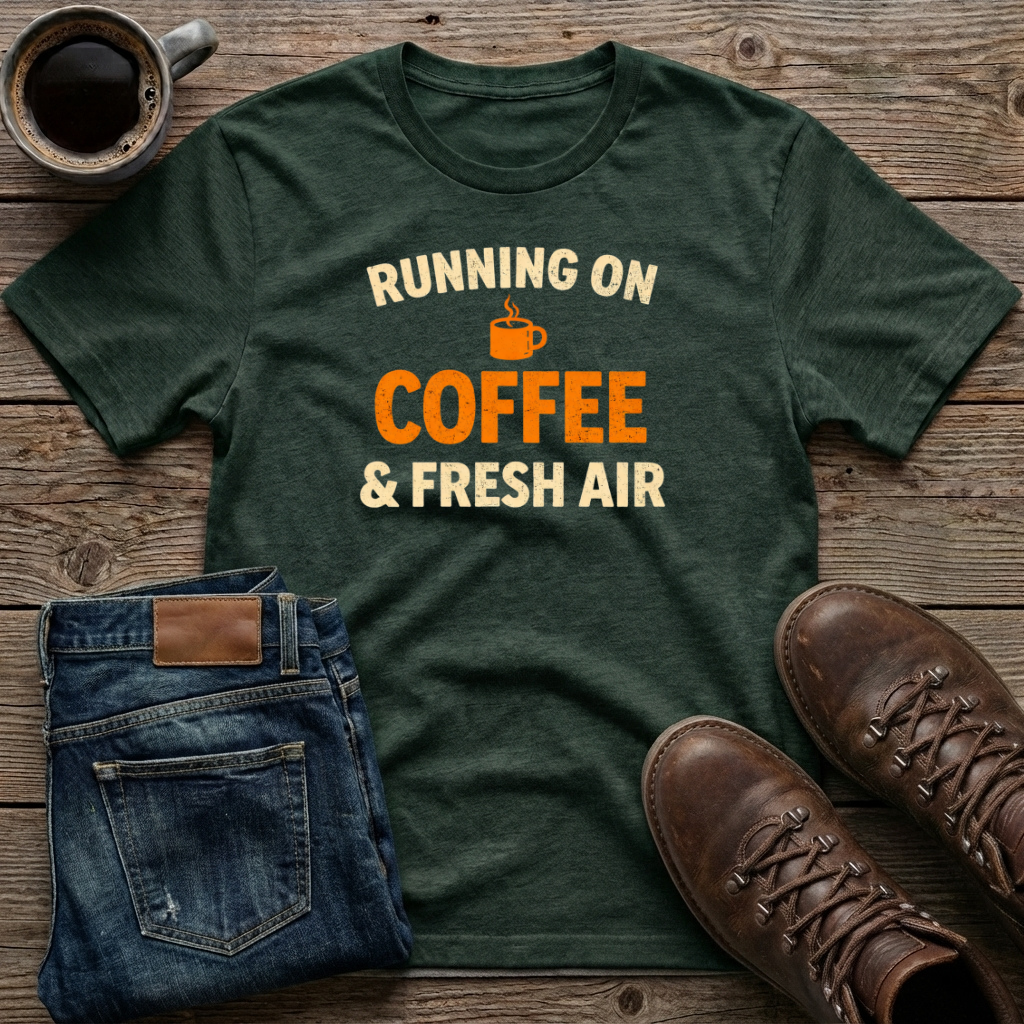 Running on Coffee & Fresh Air T-Shirt