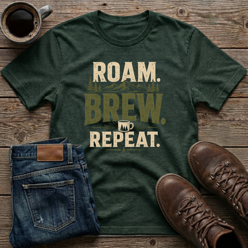 Roam Brew Repeat T-Shirt