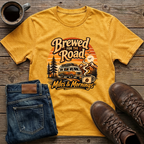 Brewed For The Road Miles & Mornings T-Shirt