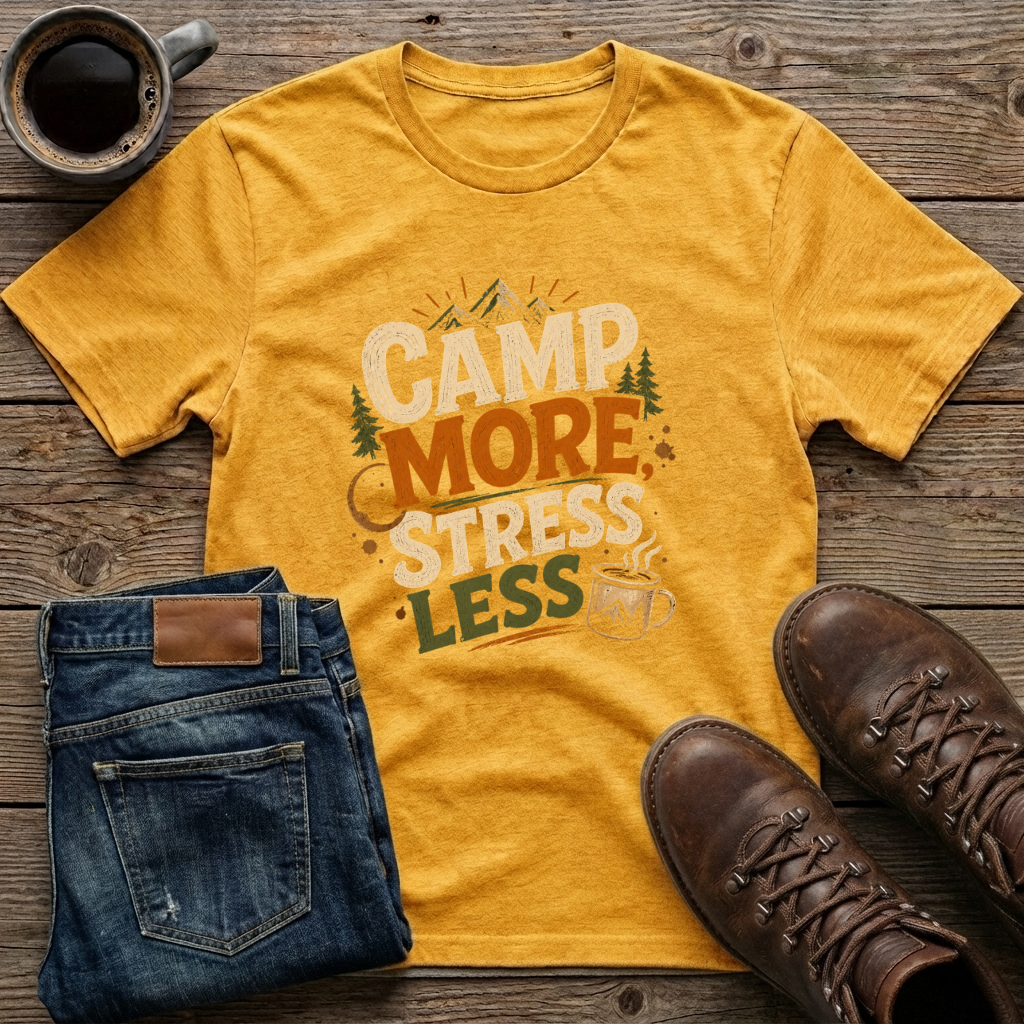 Camp More Stress Less T-Shirt