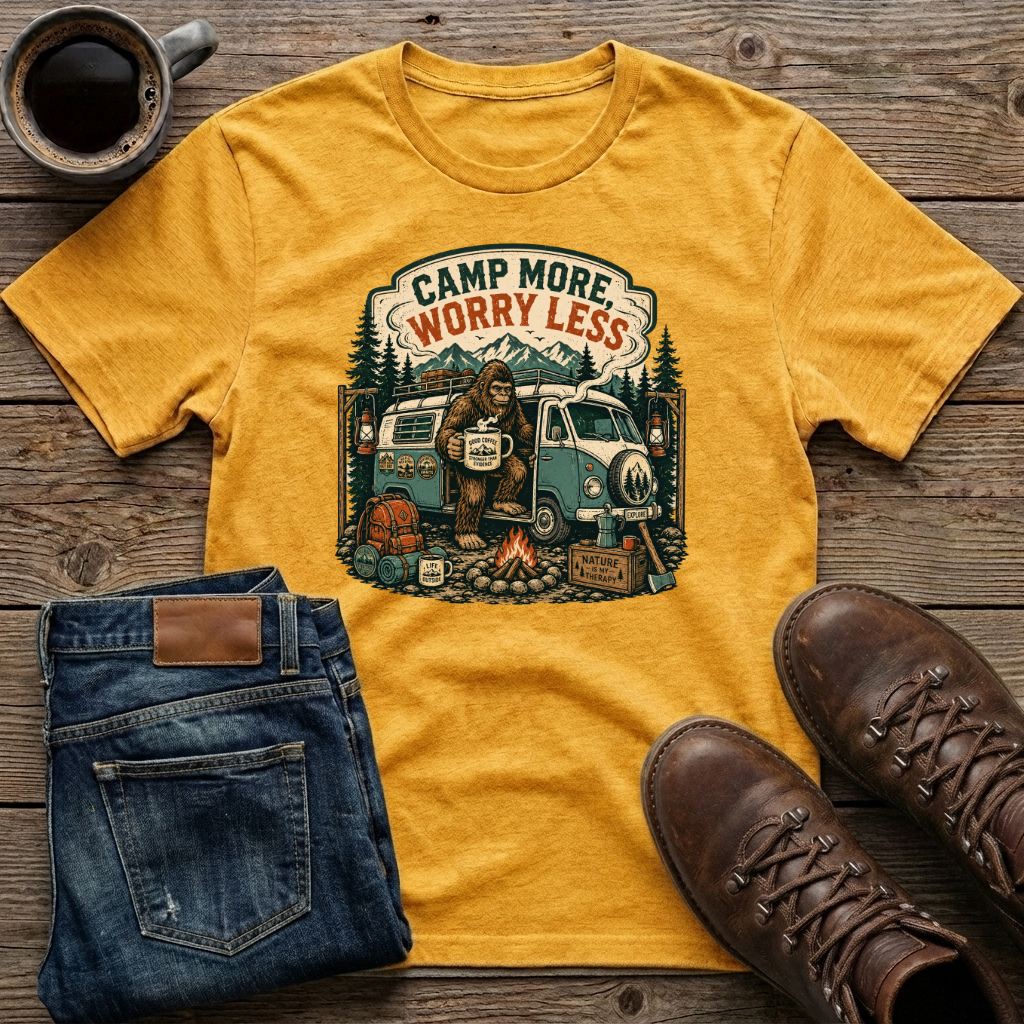 Camp More Worry Less 2 T-Shirt