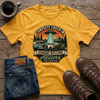 Campsite Check-In Humans Welcome Aliens T-Shirt