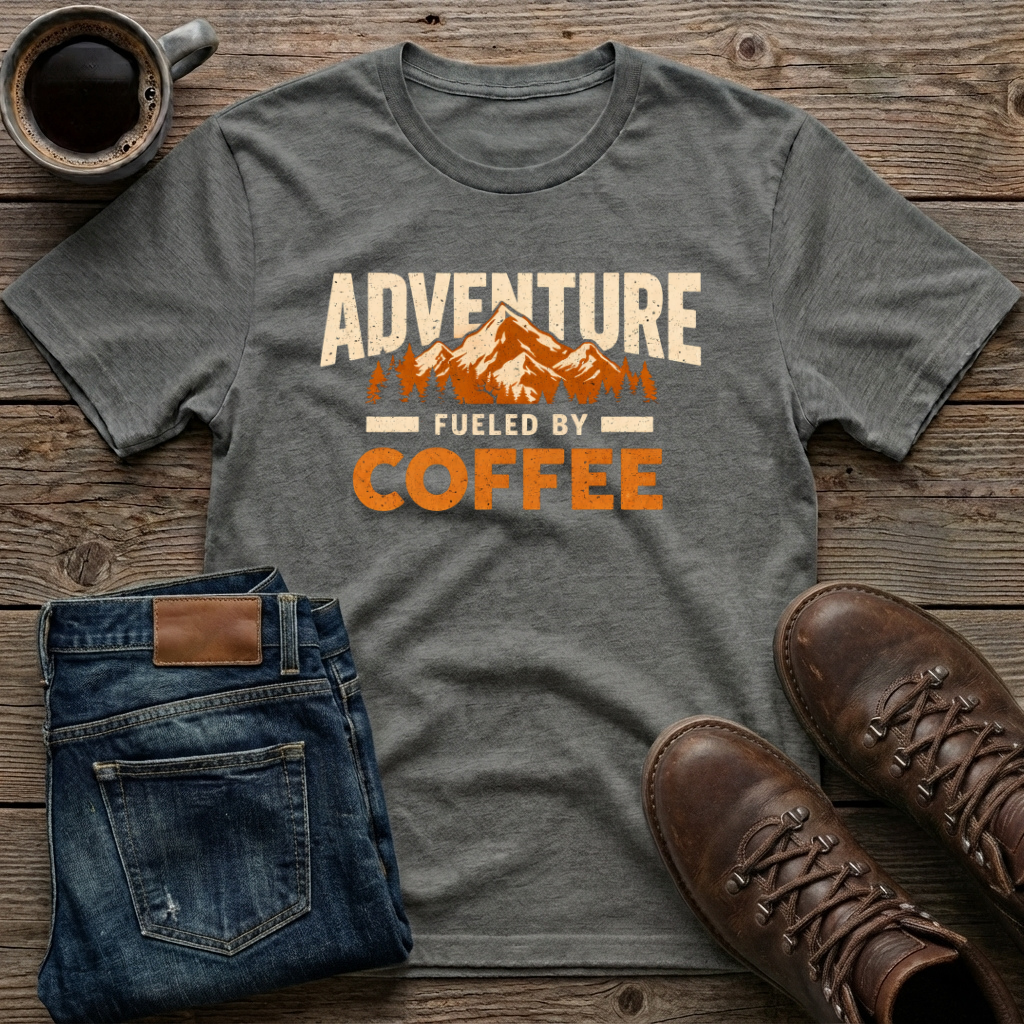 Adventure Fueled by Coffee T-Shirt