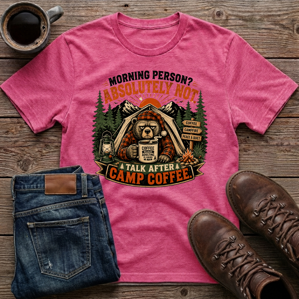 Morning Person Absolutely Not Talk After Camp Coffee T-Shirt