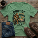 Bigfoot Needs Coffee Too T-Shirt