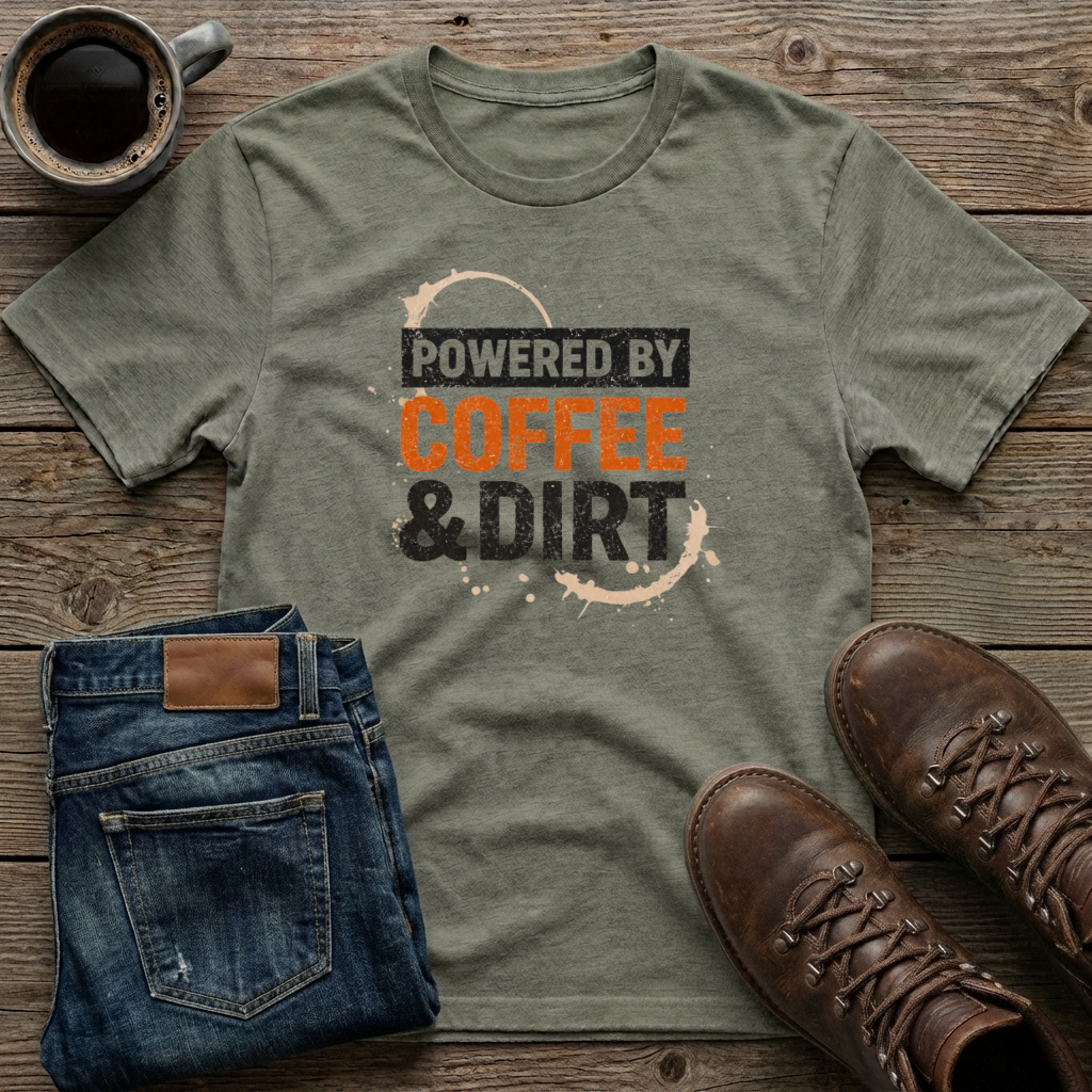 Powered by Coffee & Dirt T-Shirt