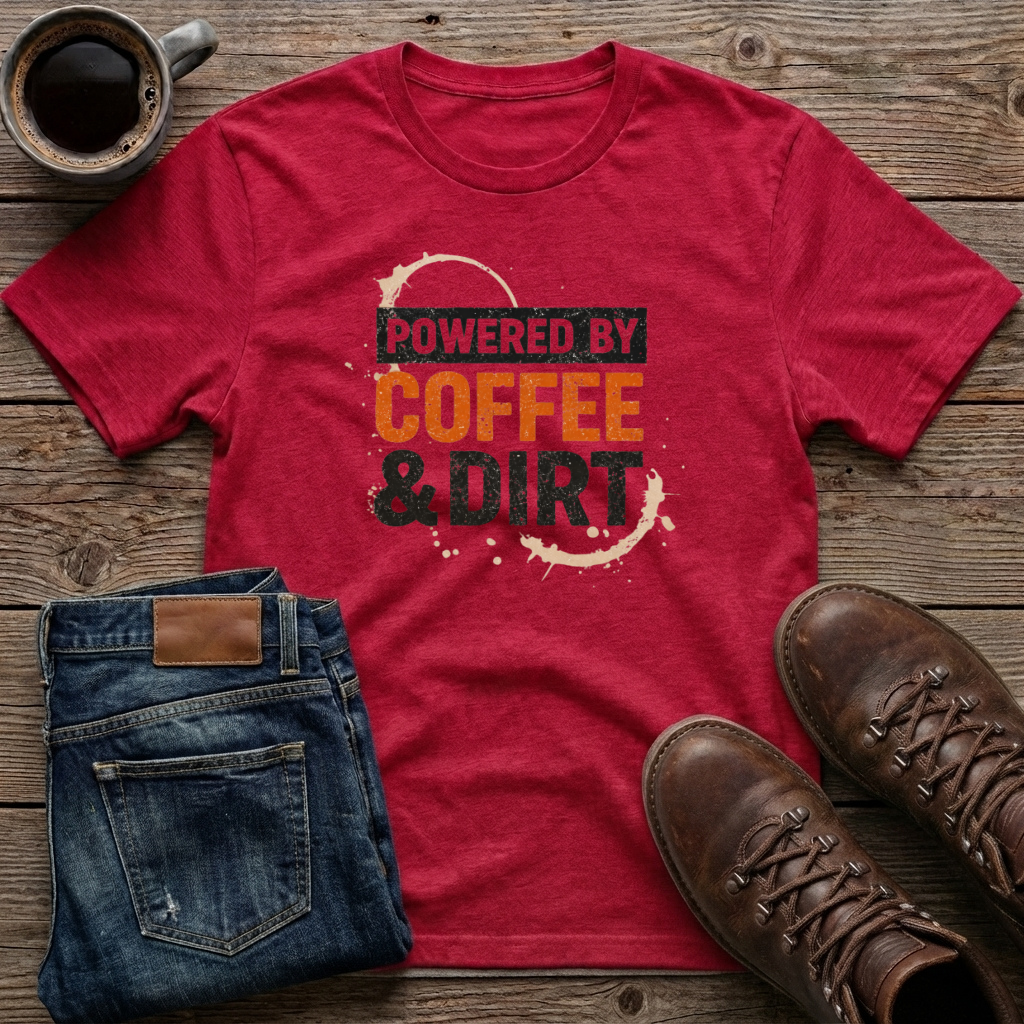 Powered by Coffee & Dirt T-Shirt
