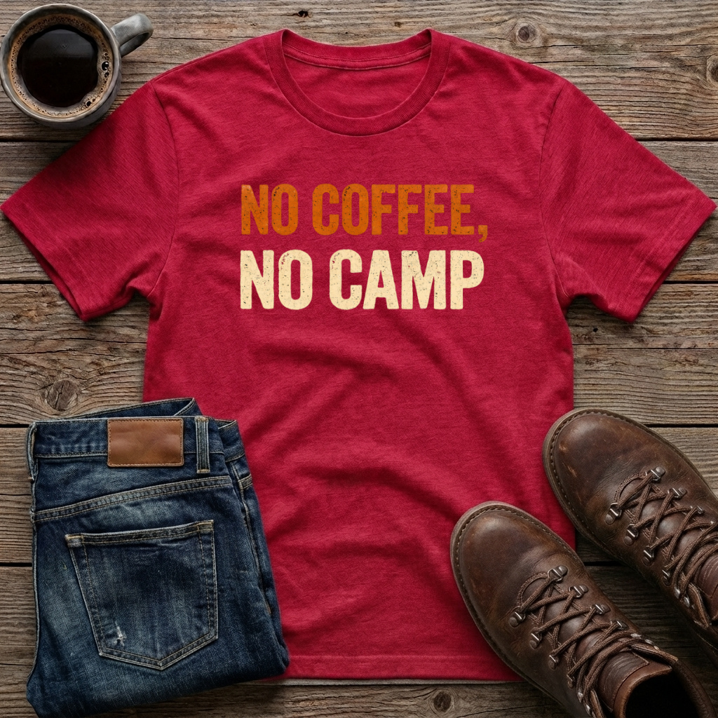 No Coffee No Camp T-Shirt