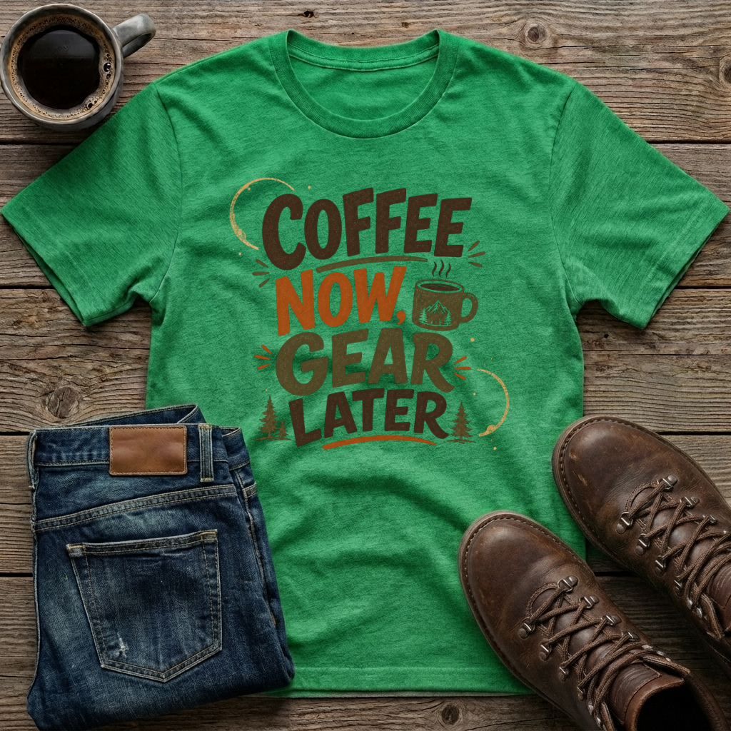 Coffee Now Gear Later T-Shirt