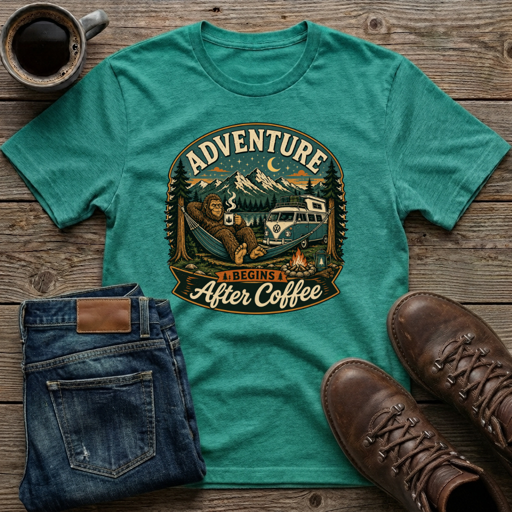 Adventure Begins After Coffee T-Shirt