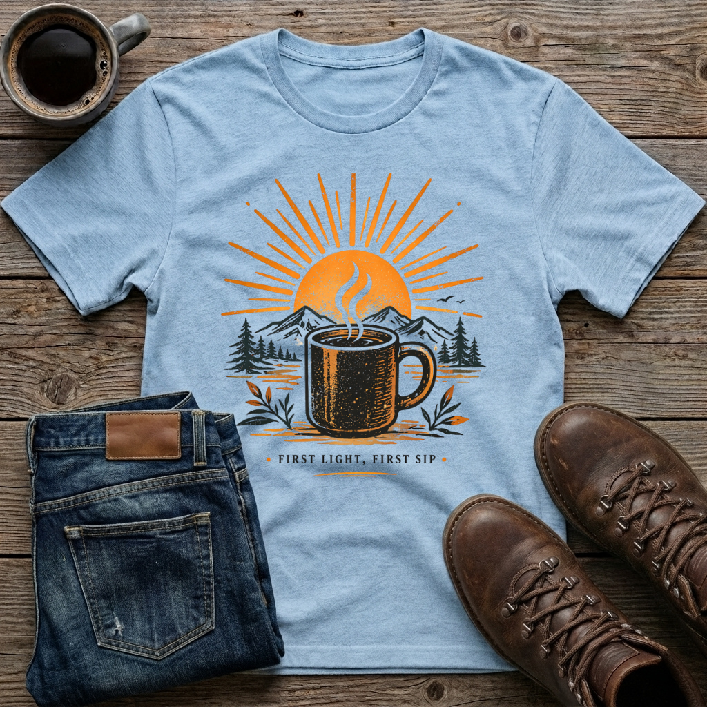 First Light First Sip T-Shirt