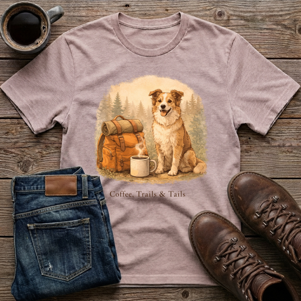 Coffee Trails & Tails T-Shirt