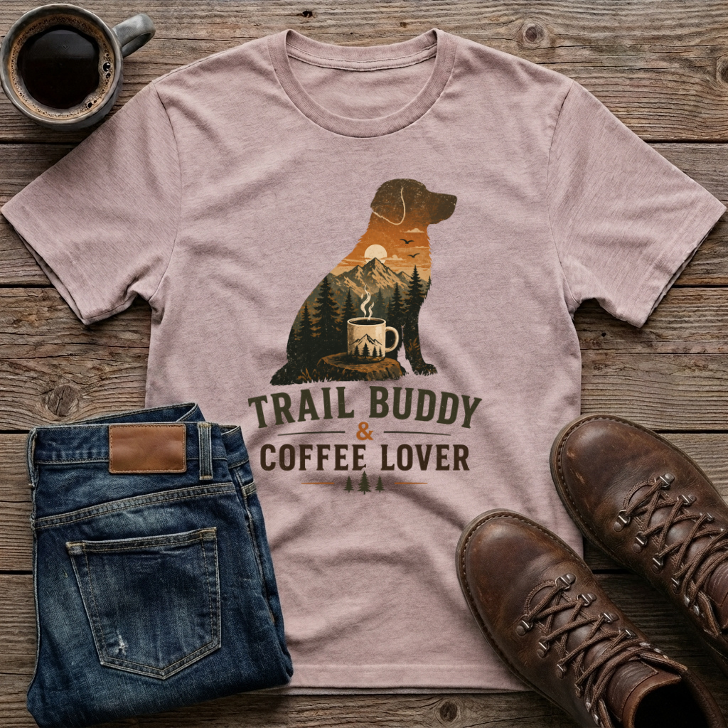 Trail Buddy & Coffee Lover T-Shirt