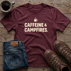 Caffeine & Campfires T-Shirt