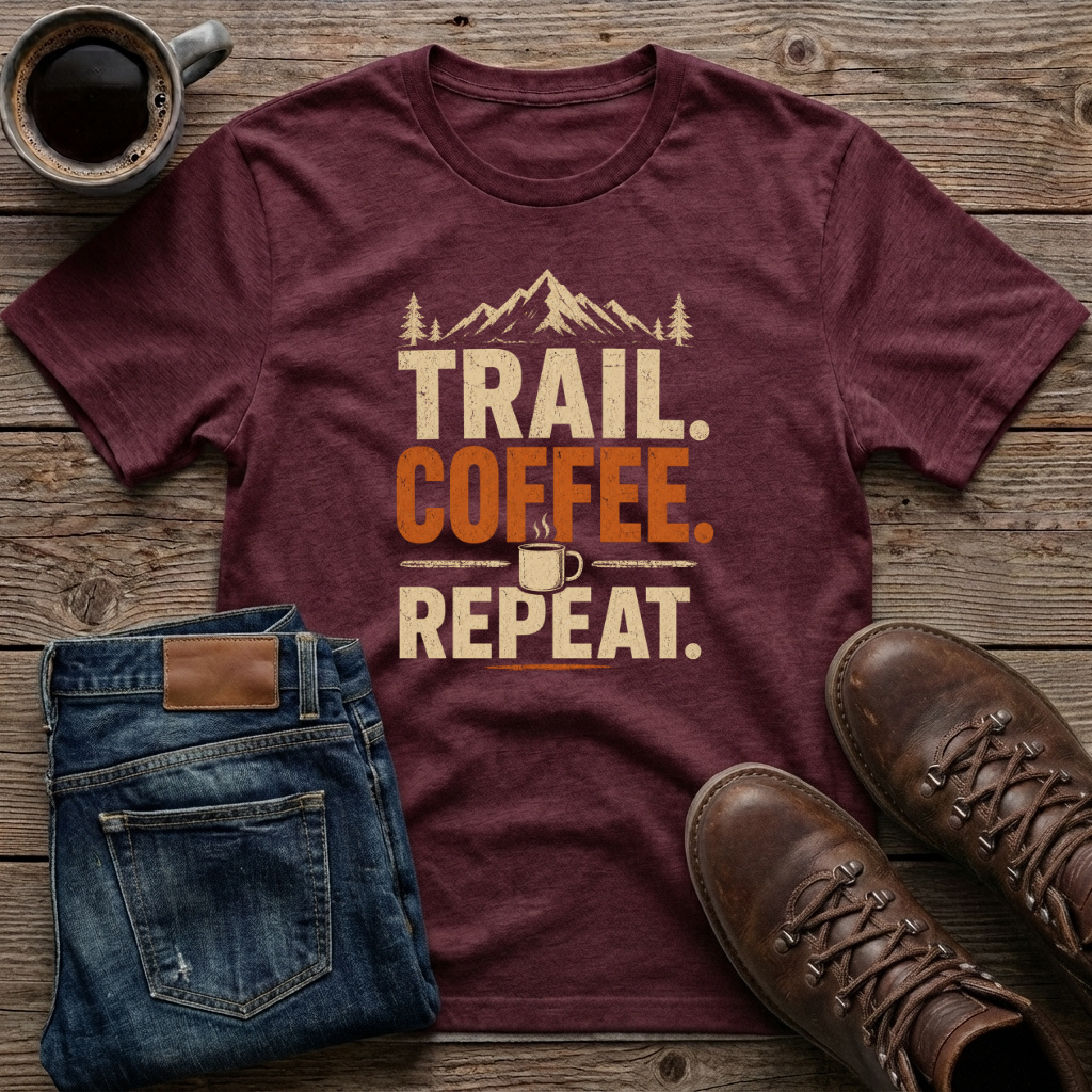 Trail Coffee Repeat T-Shirt