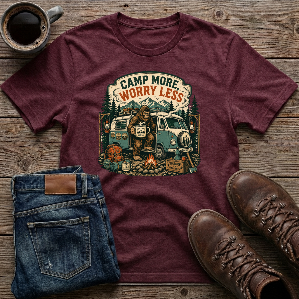 Camp More Worry Less 2 T-Shirt