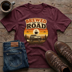 Brewed For The Road Miles & Mornings 2 T-Shirt