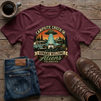 Campsite Check-In Humans Welcome Aliens T-Shirt