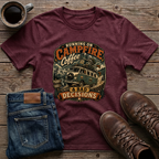 Running On Campfire Coffee & Bad Decisions T-Shirt
