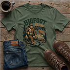 Bigfoot Needs Coffee Too T-Shirt