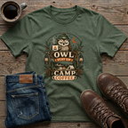 Owl Stay Up For Camp Coffee 2 T-Shirt