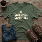 Caffeine & Campfires T-Shirt