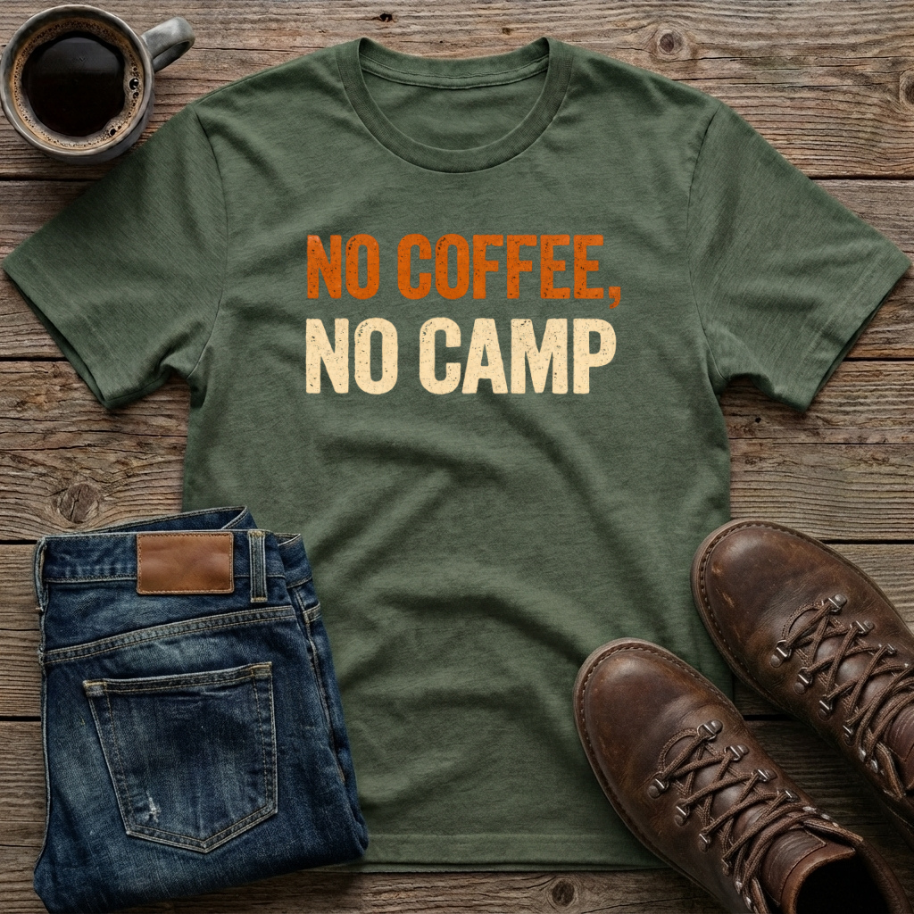 No Coffee No Camp T-Shirt