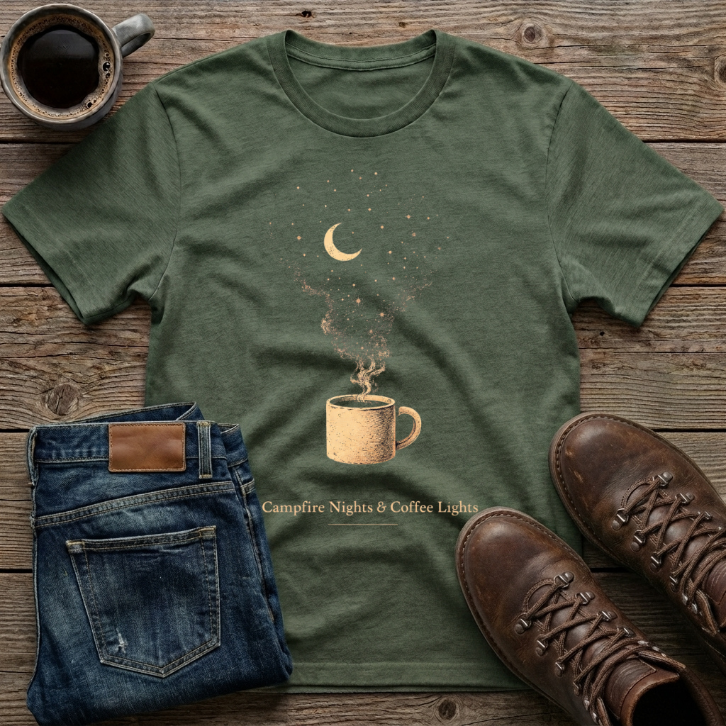 Campfire Nights & Coffee Lights T-Shirt