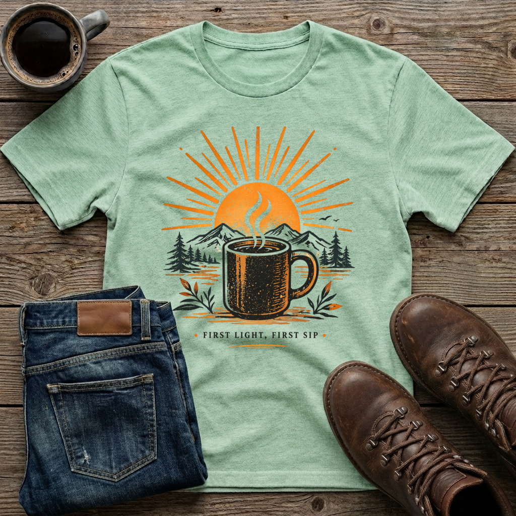 First Light First Sip T-Shirt