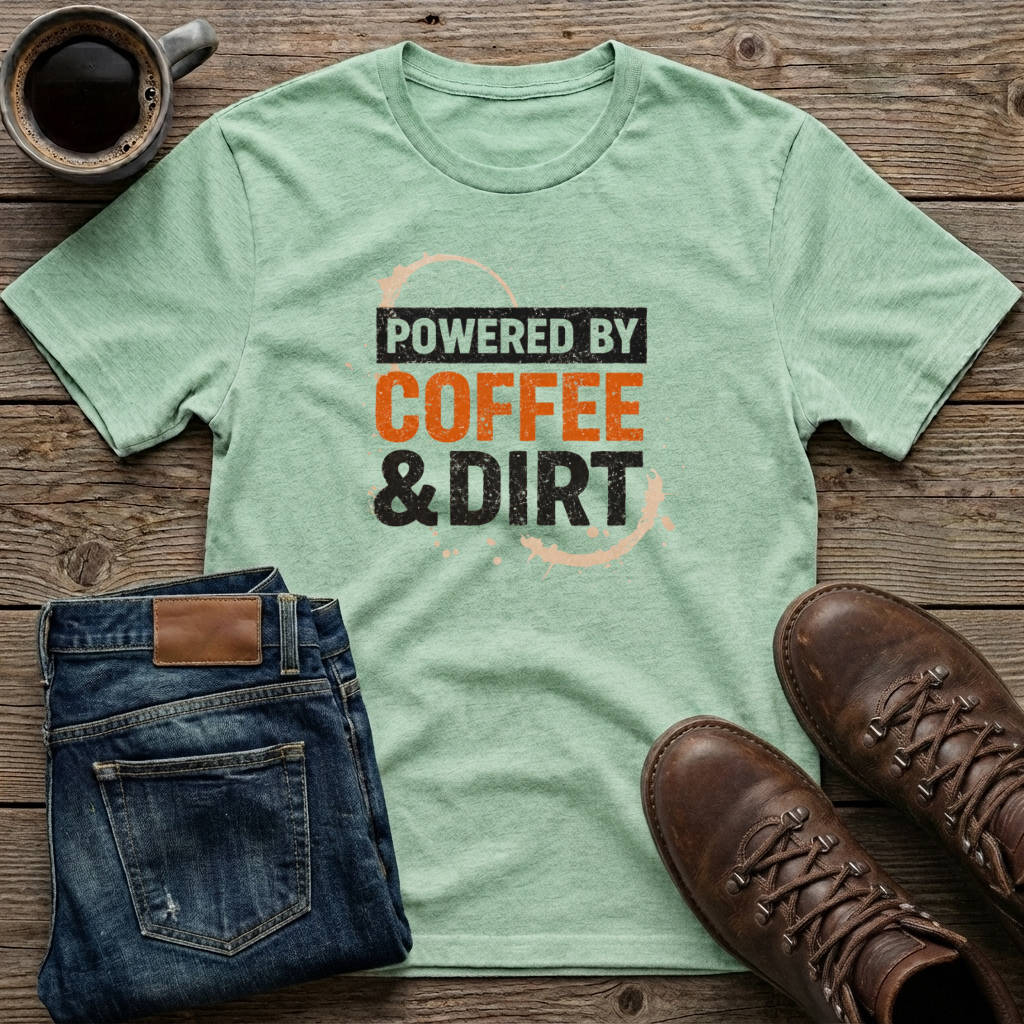 Powered by Coffee & Dirt T-Shirt