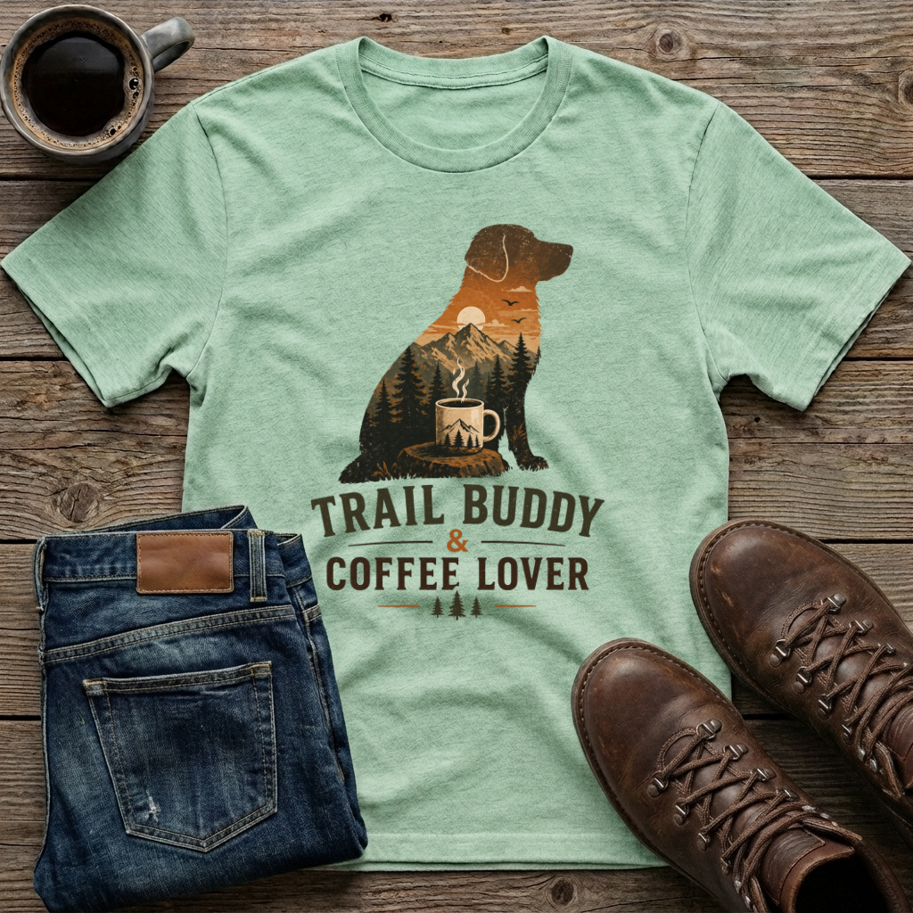 Trail Buddy & Coffee Lover T-Shirt