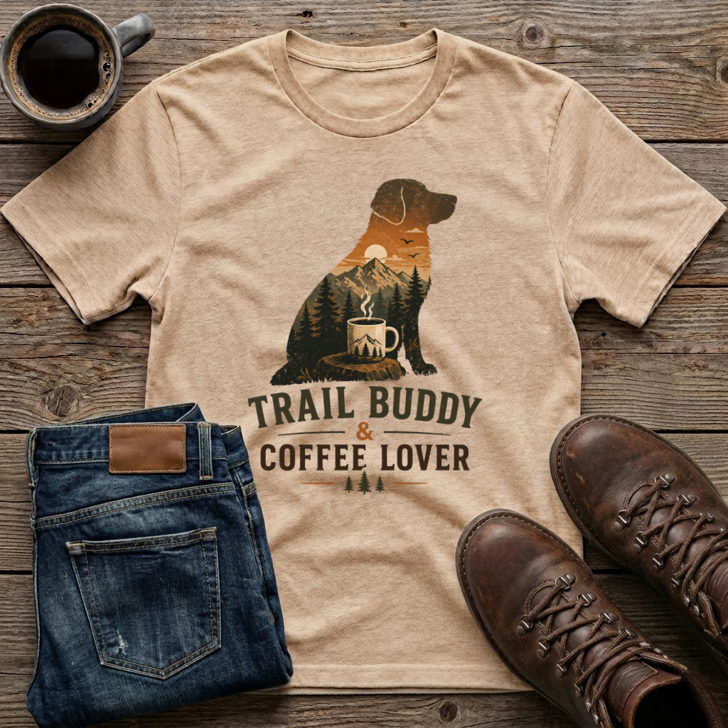 Trail Buddy & Coffee Lover T-Shirt
